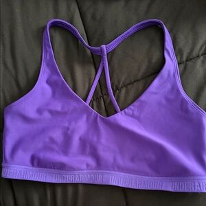 Under Armour Purple Strappy T-Back Sports Bra